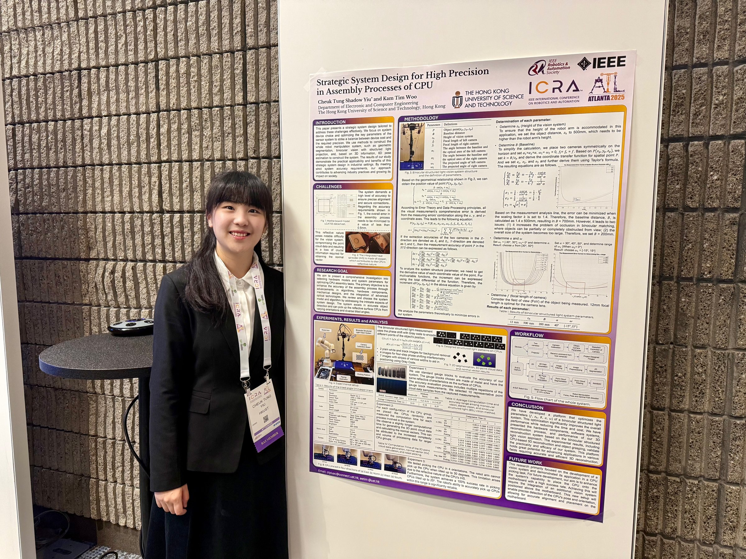 With my poster