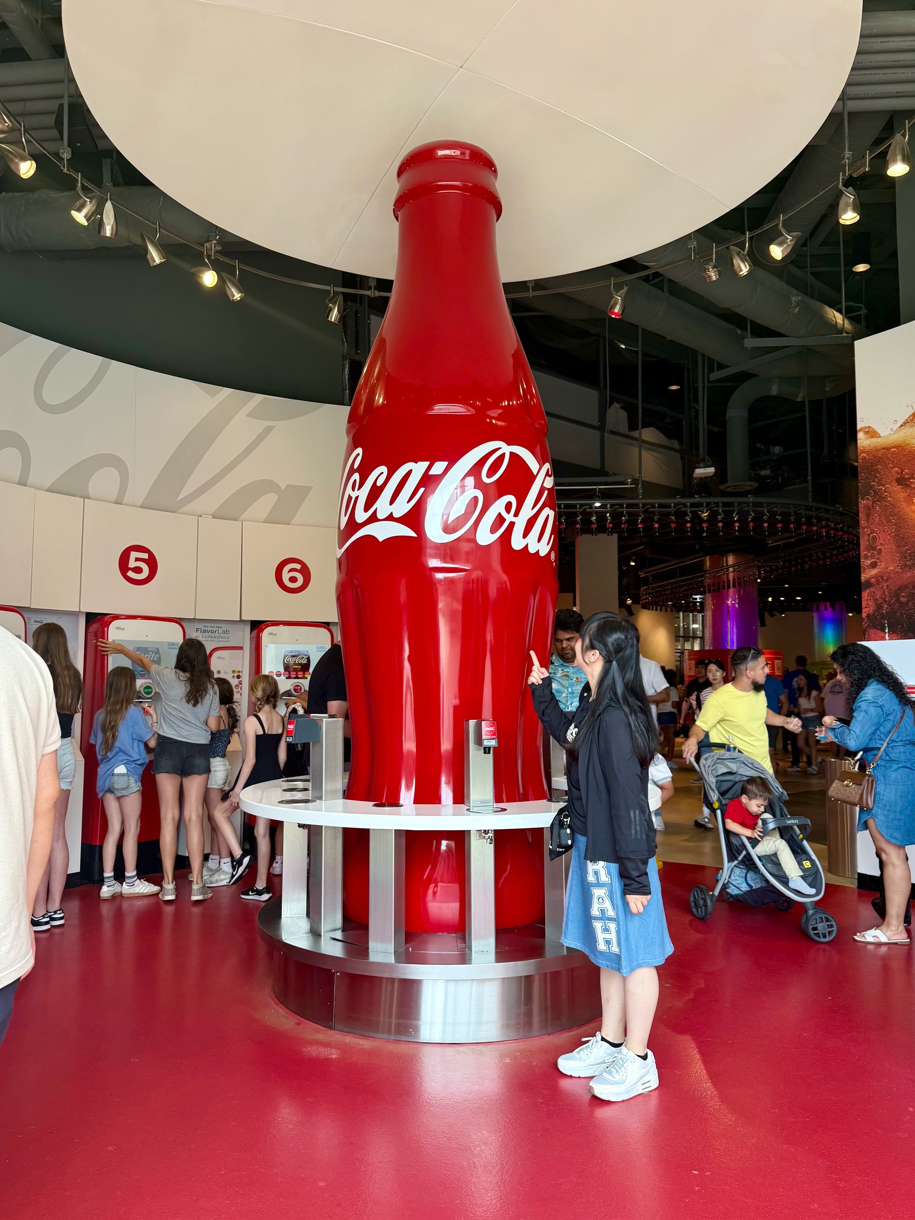 The giant Coca-Cola bottle